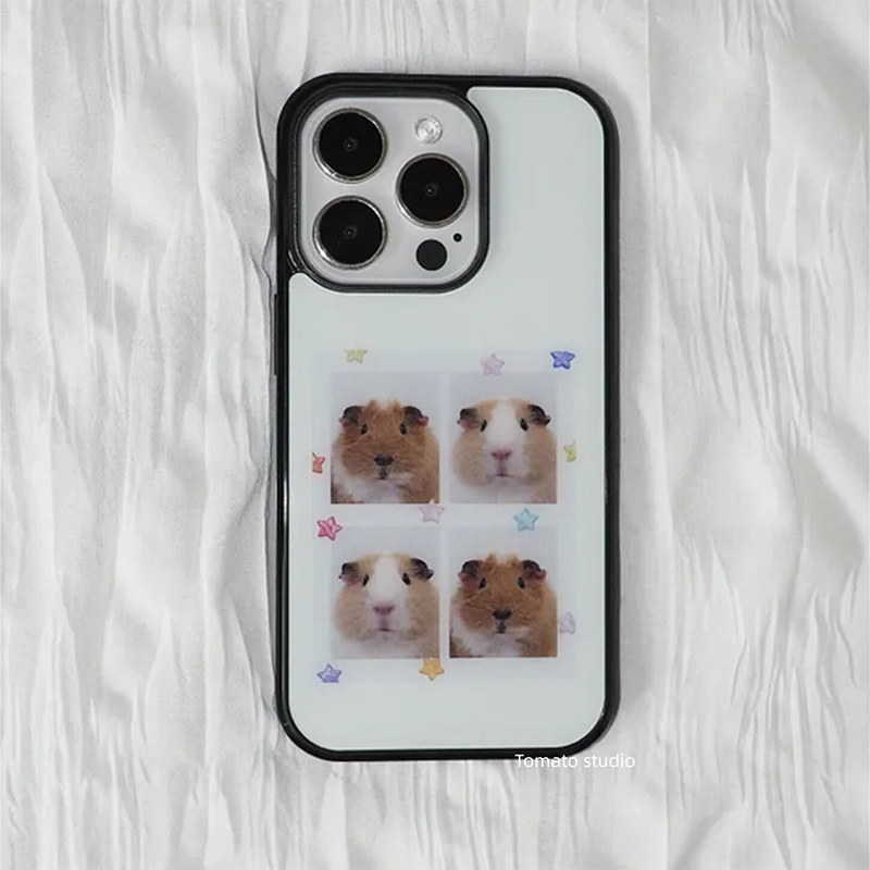 Phone Accessories Quotes - 韓国風モルモットヘッドステッカー付きiPhoneケース iPhone 17 Air 16 Pro