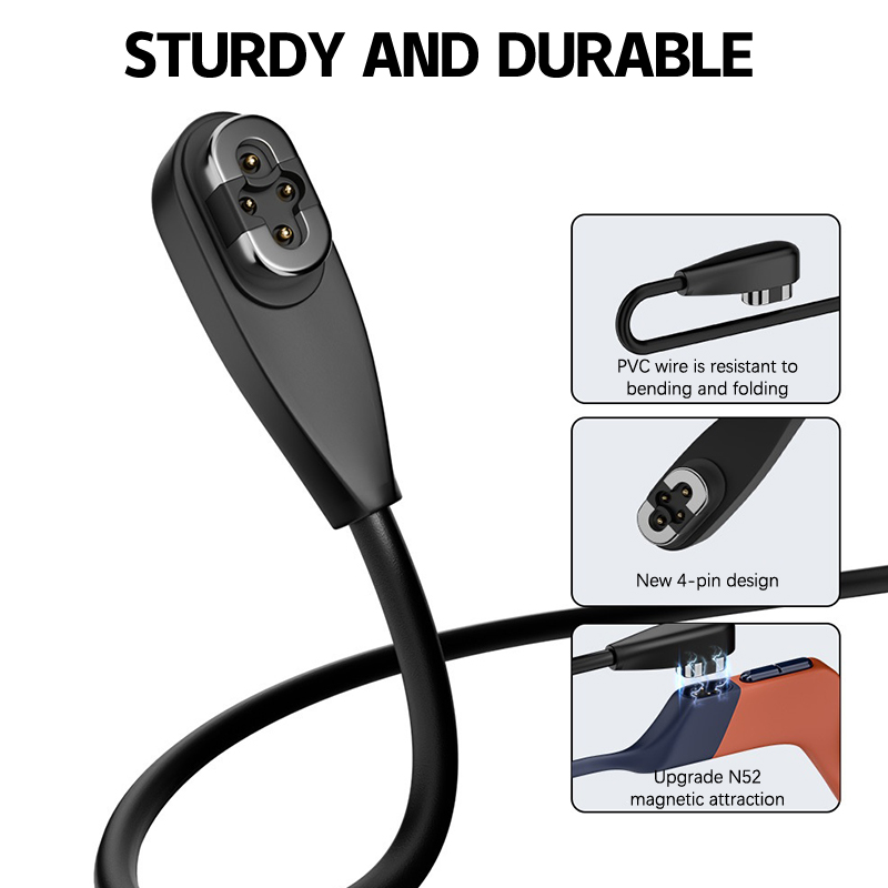 Fast Charging Cable - 新しいタイプ C/USB 充電ケーブル Shokz OpenSwim Pro