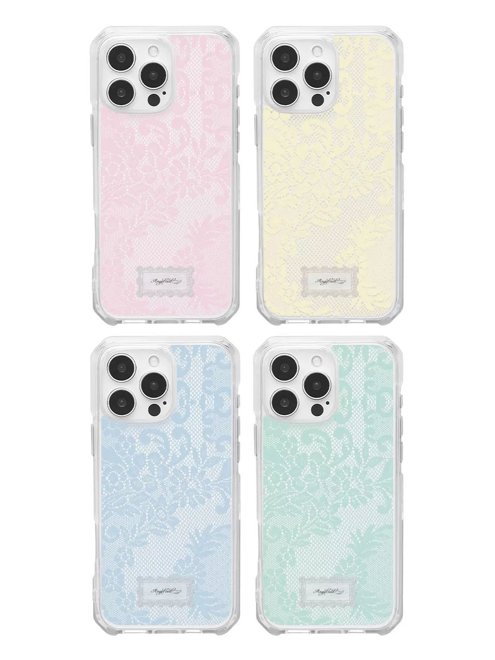 Phone Accessories For Girls - 韓国風カラーレーススイートガールフォンケース iPhone 17 16 15 14