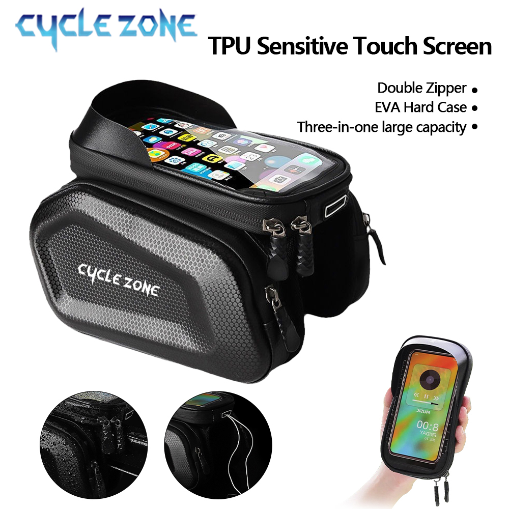 Phone Zone Accessories - 自転車電話バッグバイクトップフロントチューブフレームバッグサイクリングフロントバッグタッチスクリーンロード MTB マウンテンバイク電話バッグアクセサリー