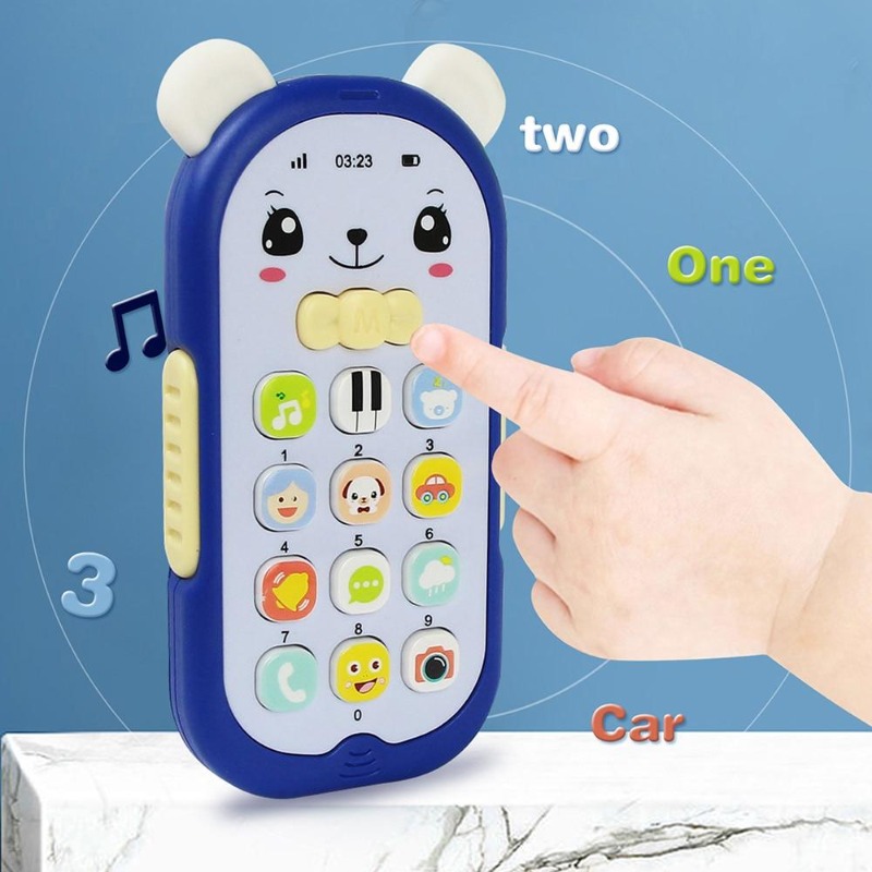 Phone Accessories Baby - 赤ちゃん用電話おもちゃ 音楽サウンドマシン 子供用 幼児早期教育用 携帯電話おもちゃ ギフト