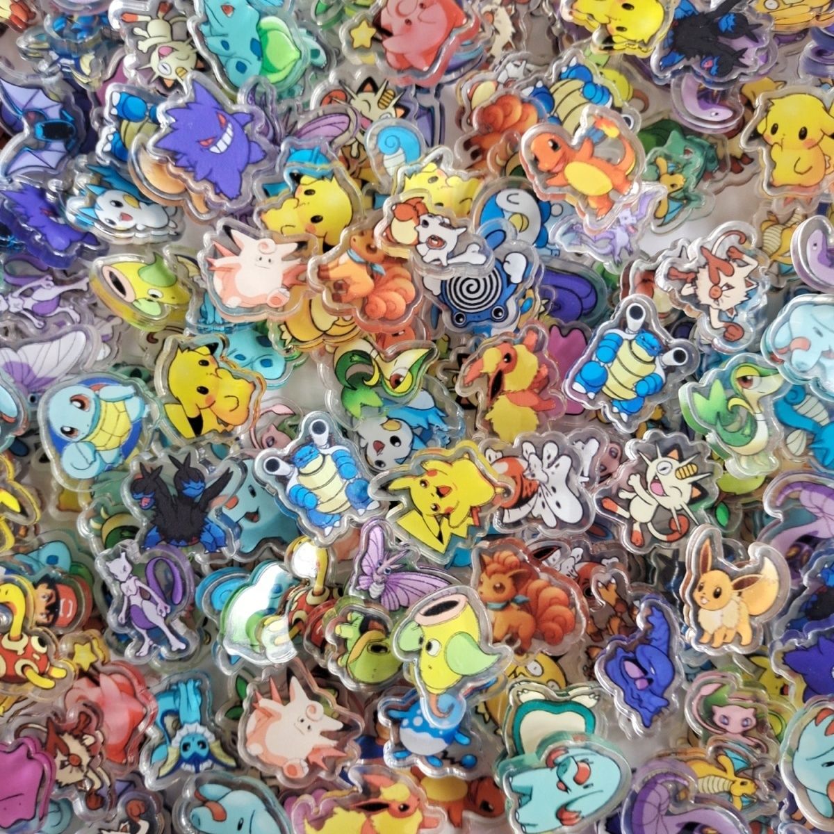Phone Accessories Types - 50 個 3 種類ポケットモンスターアニメポケモンかわいいアクリルシートピカチュウ大人のコレクション漫画周辺 DIY 電話ケースギフト