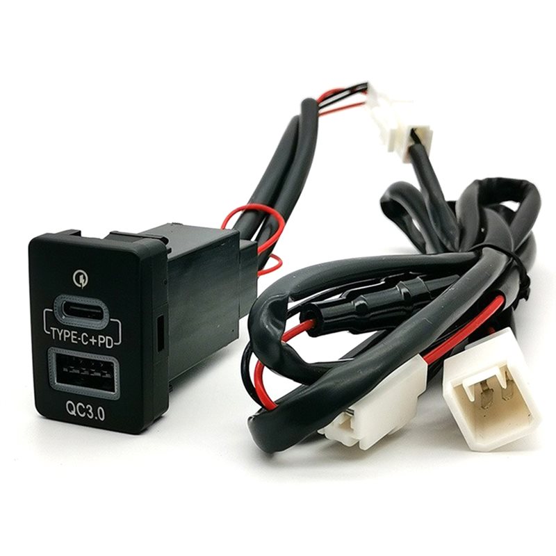 Phone Accessories Types - ケーブルアクセサリー ブルーライト 車載QC3.0 USB TYPE-C PD