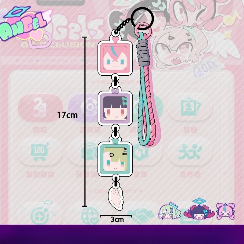Phone Zone Accessories - ゲームゼンレスゾーンゼロ幻想の天使コスプレ携帯電話チャームランドセルペンダントロールプレイ小道具アクセサリー女性