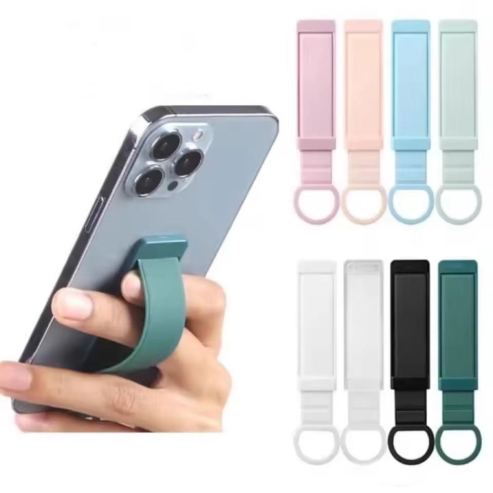 Phone Accessories Quotes - ユニバーサルリストバンドフィンガーホルダー目に見えないバックル携帯電話バックステッカーデスクブラケット伸縮式プッシュプルハンドルグリップスタンド