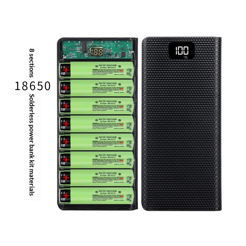 Phone Accessories Types - DIY 8*18650 バッテリーパワーバンクケース充電収納ボックス 5V デュアル USB