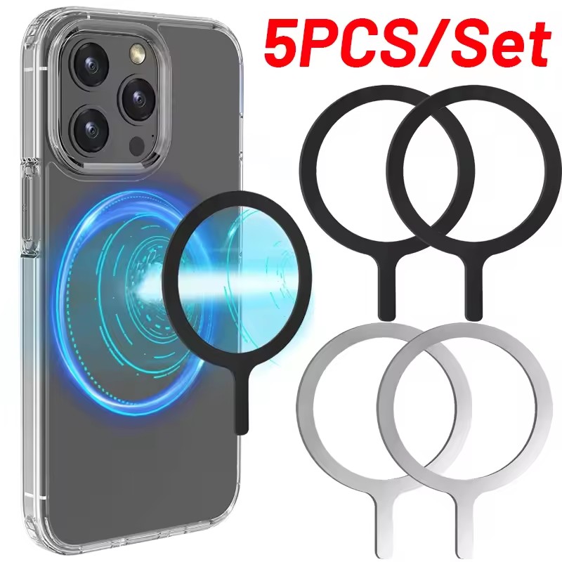 Phone Accessories Quotes - 5-1個入りステッカーリング Magsafeワイヤレス充電用 iPhone 15 16 17