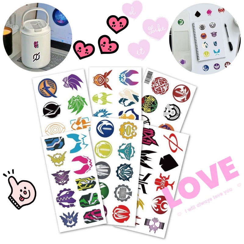 Phone Accessories Quotes - 60 枚の仮面ライダーロゴステッカークリエイティブデカール防水ラップトップ電話荷物ノートブックスクラップブック装飾用