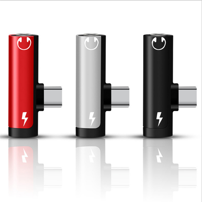 2 In1 タイプ C アダプタースプリッター HUAWEI - Earphone Splitter Jack のレビューと価格