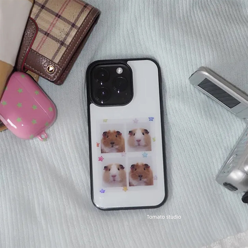 韓国風モルモットヘッドステッカー付きiPhoneケース iP - Phone Accessories Quotes のレビューと価格
