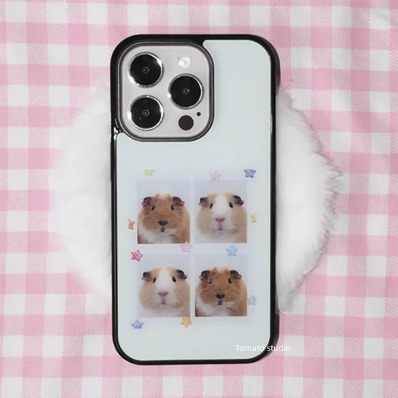 韓国風モルモットヘッドステッカー付きiPhoneケース iP - Phone Accessories Quotes のレビューと価格