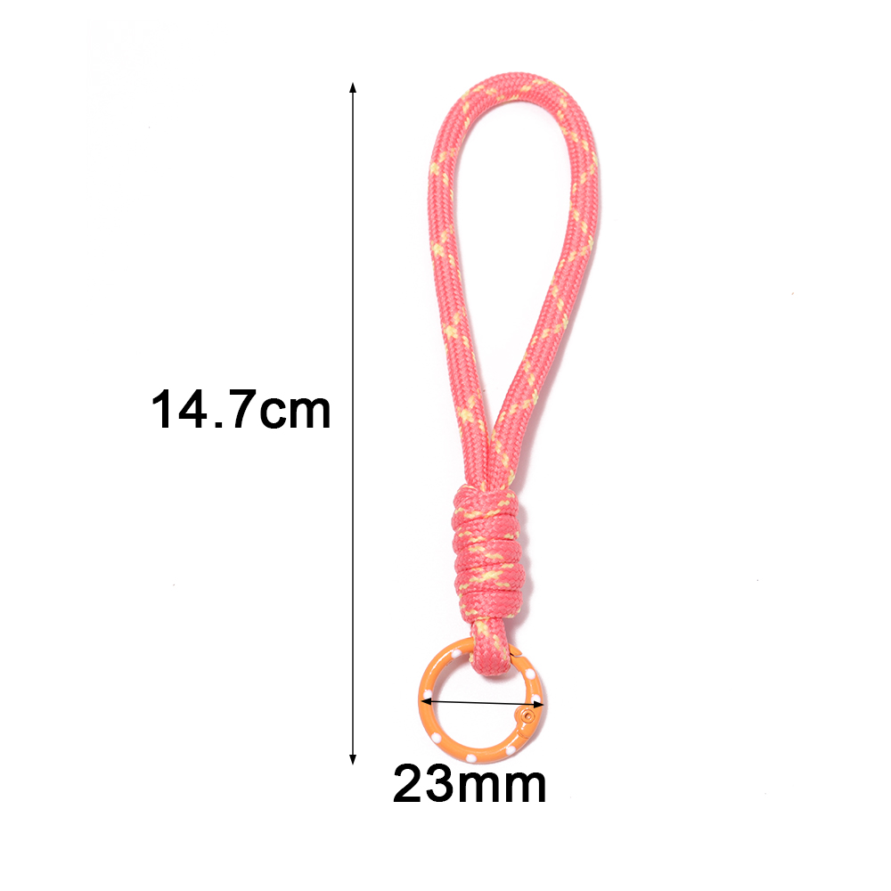 5 ピース/ロットカラフルな編組キーホルダー携帯電話ストラッ - Phone Accessories Jewelry のレビューと価格