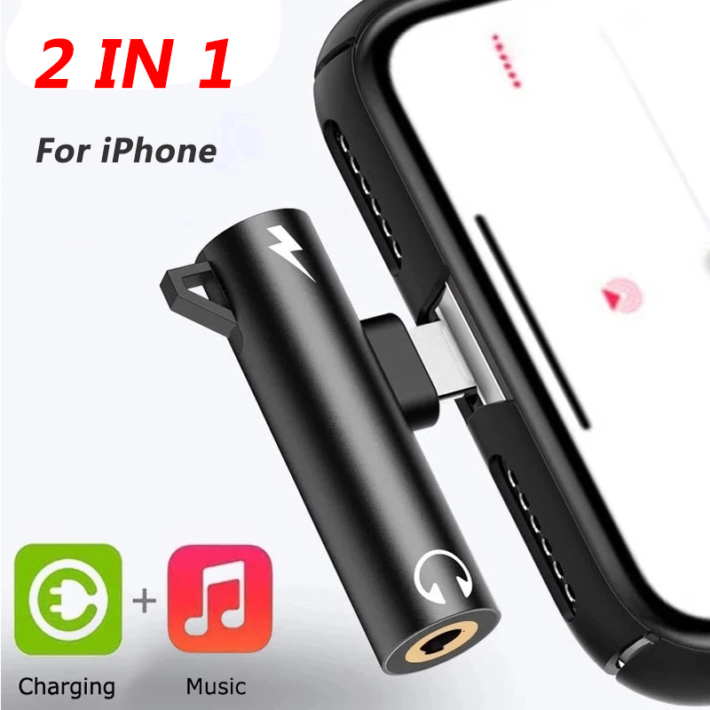 2 In1 アダプタスプリッタ iPhone 14 13 1 - Earphone Splitter Jack のレビューと価格
