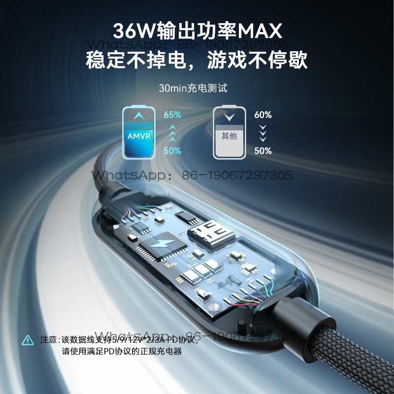 2-in-1 USB 編組式バッテリー寿命延長ケーブル、シリ - Fast Charging Cable のレビューと価格