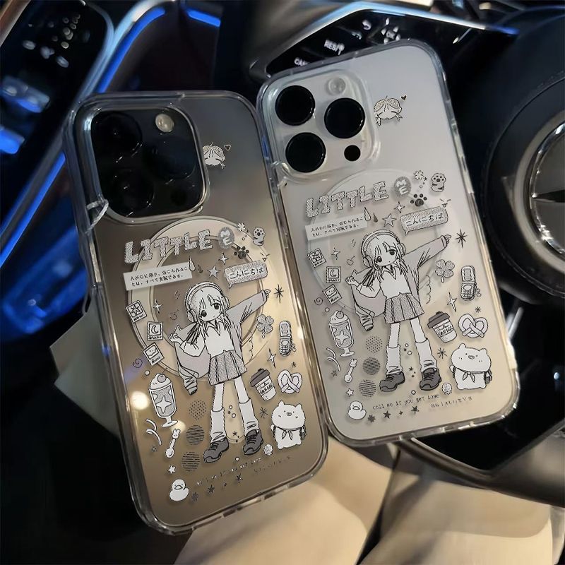 可愛いアニメ甘いアニメガールのスマホケース、マグネット式iP - Phone Accessories For Girls のレビューと価格