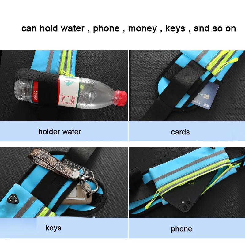 スポーツファニーパック女性ランニングウエストバッグ男性ベルト - Phone Accessories In China のレビューと価格