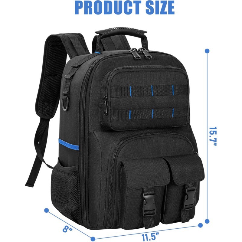 耐摩耗性オックスフォード生地ツール収納バックパック、ハードウ - Phone Zone Accessories のレビューと価格