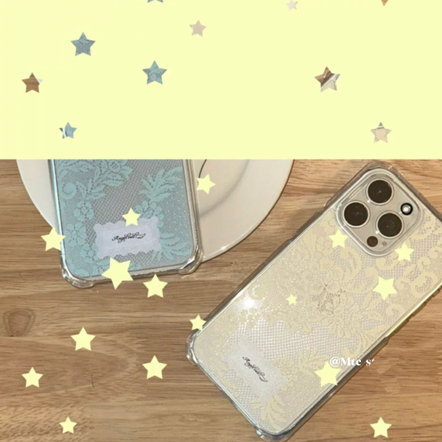 韓国風カラーレーススイートガールフォンケース iPhone  - Phone Accessories For Girls のレビューと価格