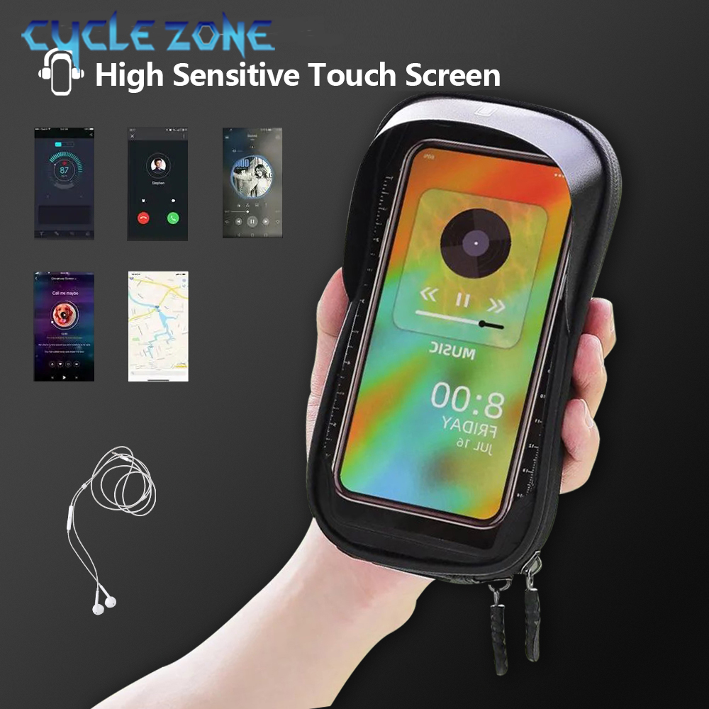 自転車電話バッグバイクトップフロントチューブフレームバッグサ - Phone Zone Accessories のレビューと価格