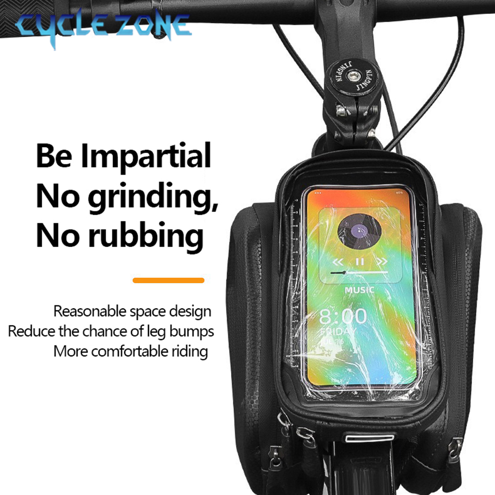 自転車電話バッグバイクトップフロントチューブフレームバッグサ - Phone Zone Accessories のレビューと価格