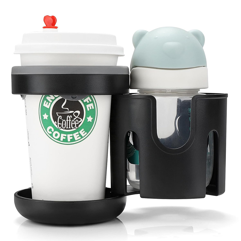 ベビーカーカップホルダー 2 in1 調節可能なミルクボトル - Phone Accessories Baby のレビューと価格
