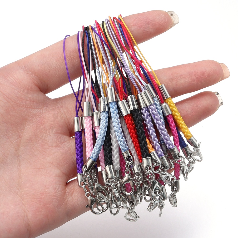 10 ピース/ロット 9 センチメートルマルチカラー編組スト - Phone Accessories Jewelry のレビューと価格