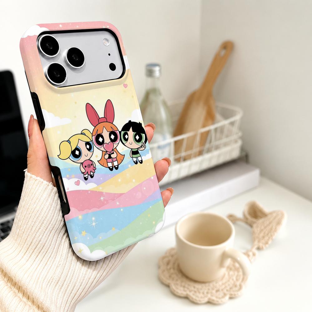 アニメ「パワーパフ・ガールズ」スマホケース フィルム素材 2 - Phone Accessories For Girls のレビューと価格