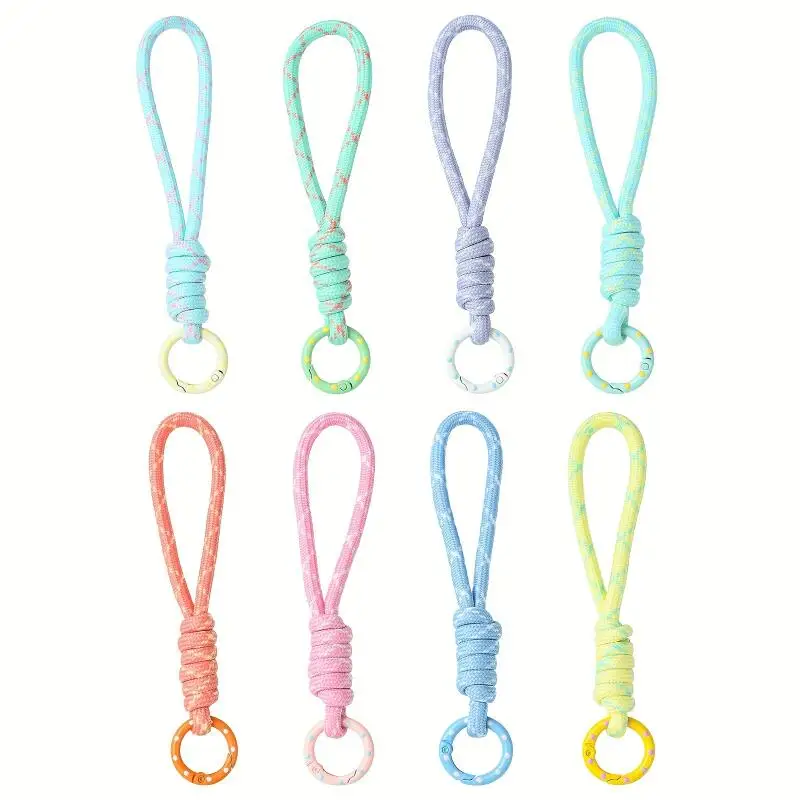 手織りキーホルダー 携帯電話ストラップ 紛失防止結び目ロープ - Phone Accessories Jewelry のレビューと価格