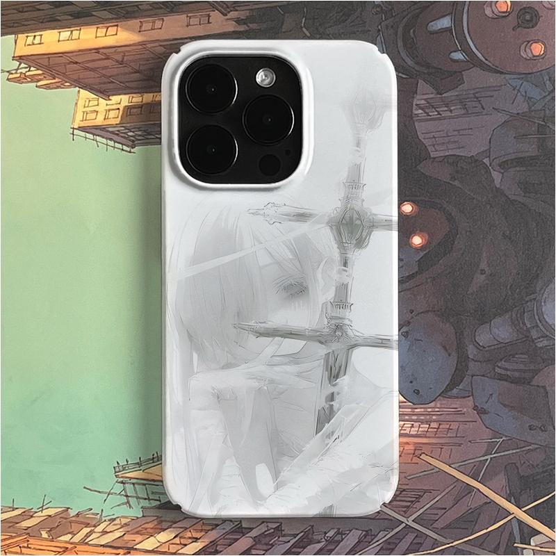 美しいアニメガールと剣のクールなゼリー風スマホケース iPh - Phone Accessories For Girls のレビューと価格