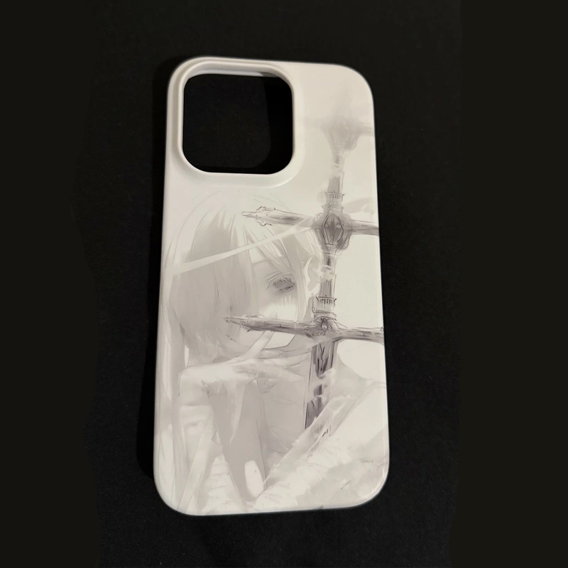 美しいアニメガールと剣のクールなゼリー風スマホケース iPh - Phone Accessories For Girls のレビューと価格