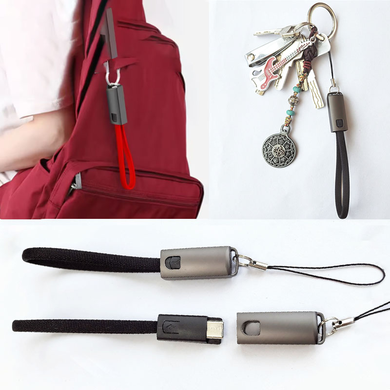1PC 吊り下げロープキーホルダー充電ケーブル携帯電話やタブ - Phone Accessories Types のレビューと価格
