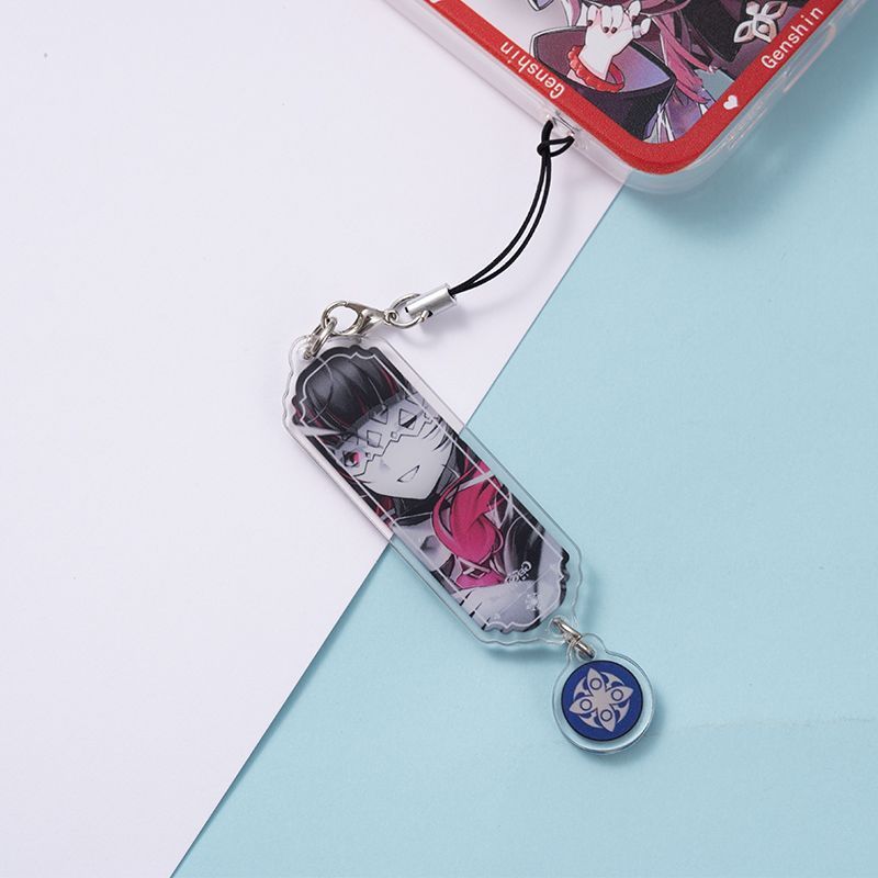 8 個アニメキーホルダー原神インパクトファトゥイピエロザドク - Phone Accessories Jewelry のレビューと価格