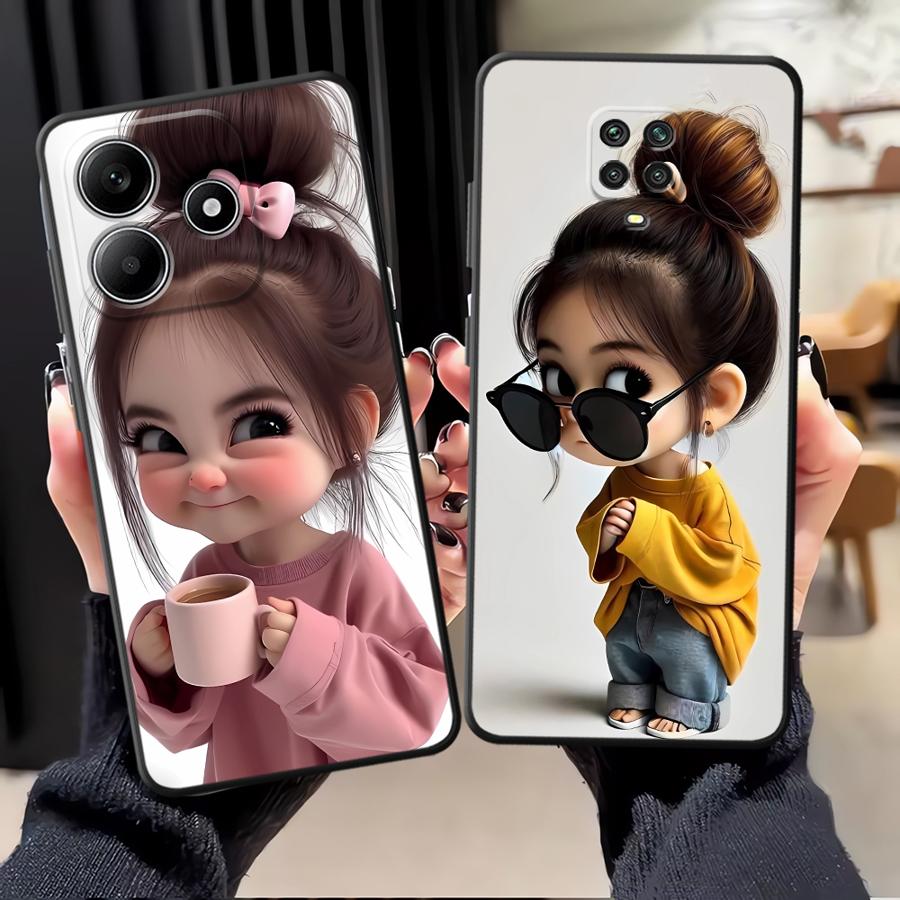 漫画の女の子柄のXiaomi Redmi Note 14 1 - Phone Accessories For Girls のレビューと価格
