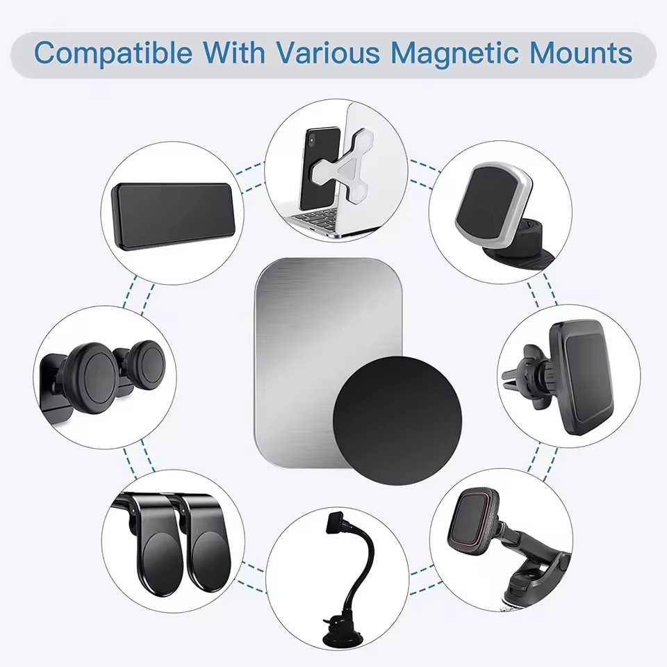 薄型磁性金属プレート 車載電話ホルダー用 ユニバーサル鉄板デ - Phone Accessories Quotes のレビューと価格