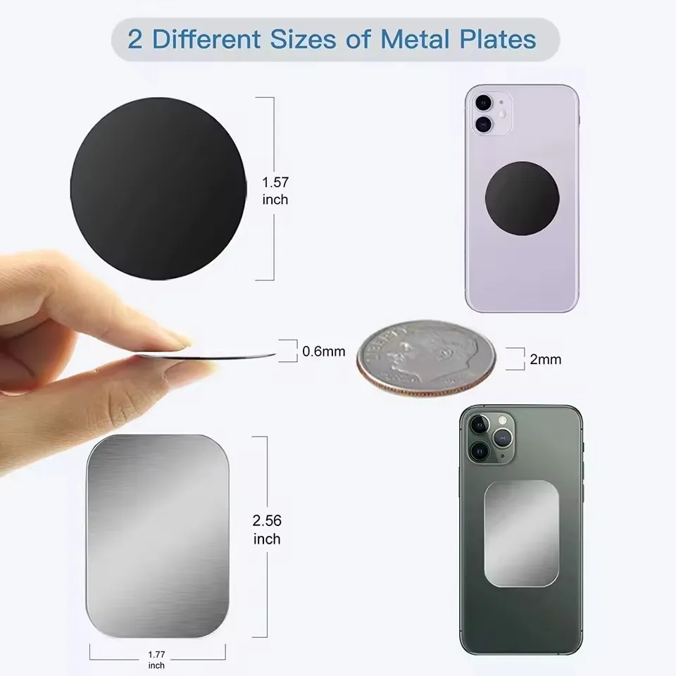 薄型磁性金属プレート 車載電話ホルダー用 ユニバーサル鉄板デ - Phone Accessories Quotes のレビューと価格