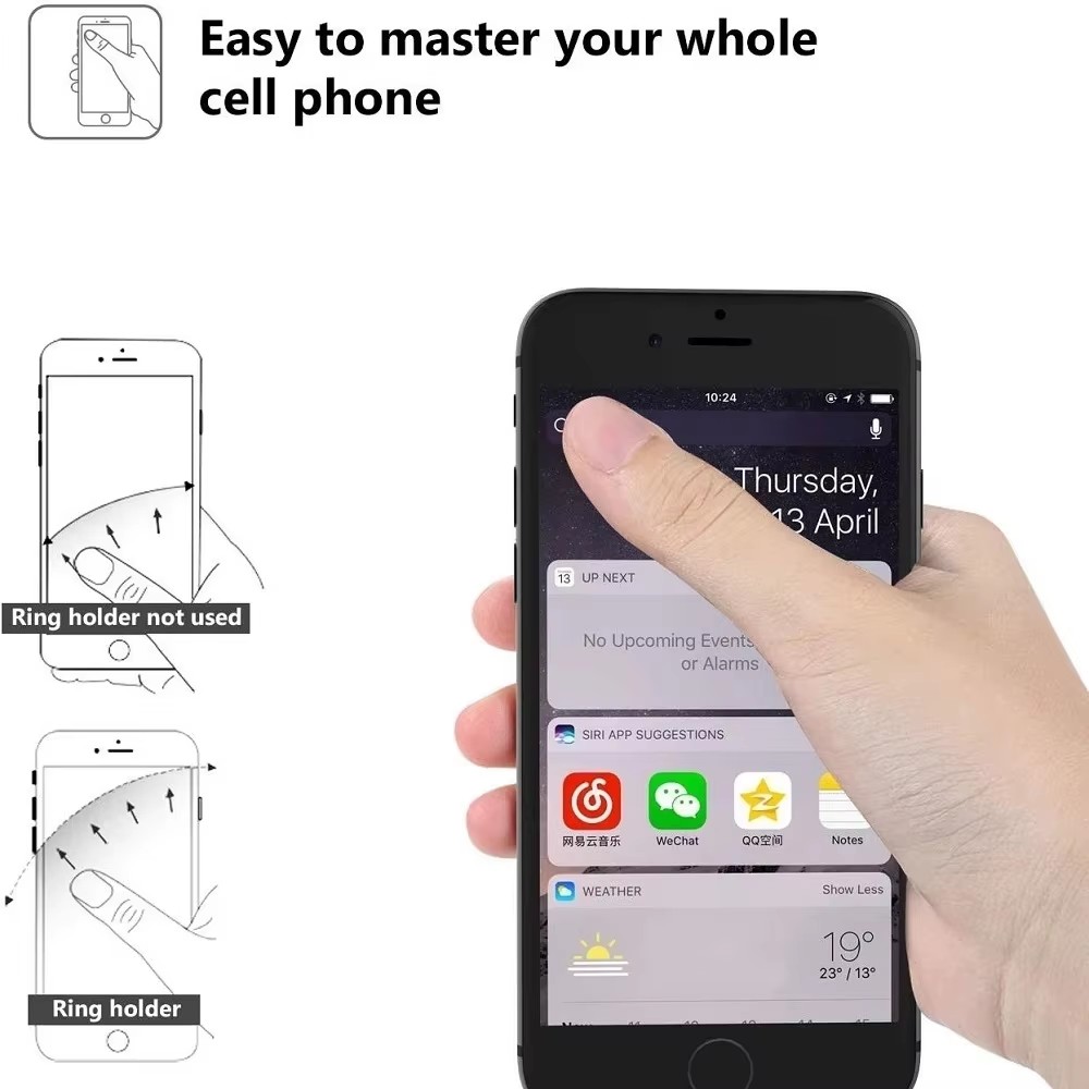 指リング携帯電話ホルダー iPhone Xiaomi ステッ - Phone Accessories Quotes のレビューと価格