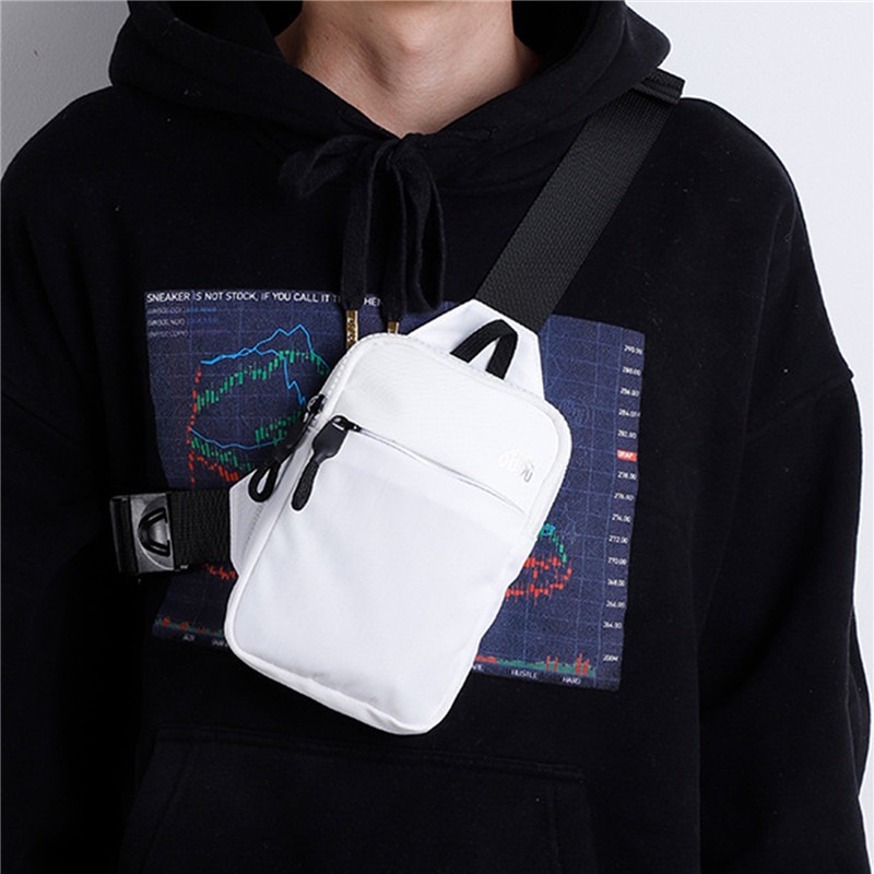 1PC ポータブル防水ナイロンミニスリングチェストバッグ男性 - Phone Accessories In China のレビューと価格