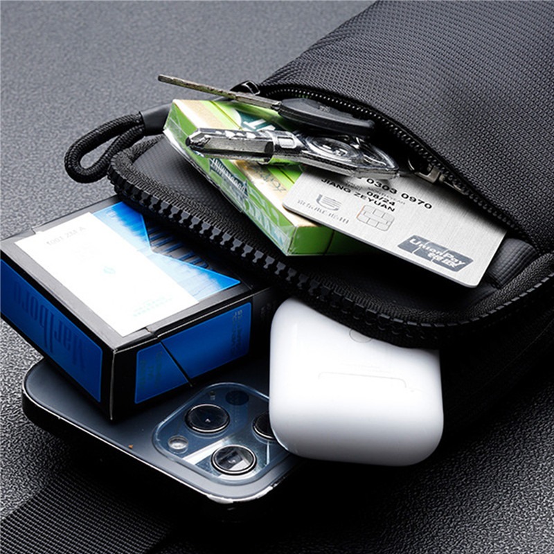 1PC ポータブル防水ナイロンミニスリングチェストバッグ男性 - Phone Accessories In China のレビューと価格