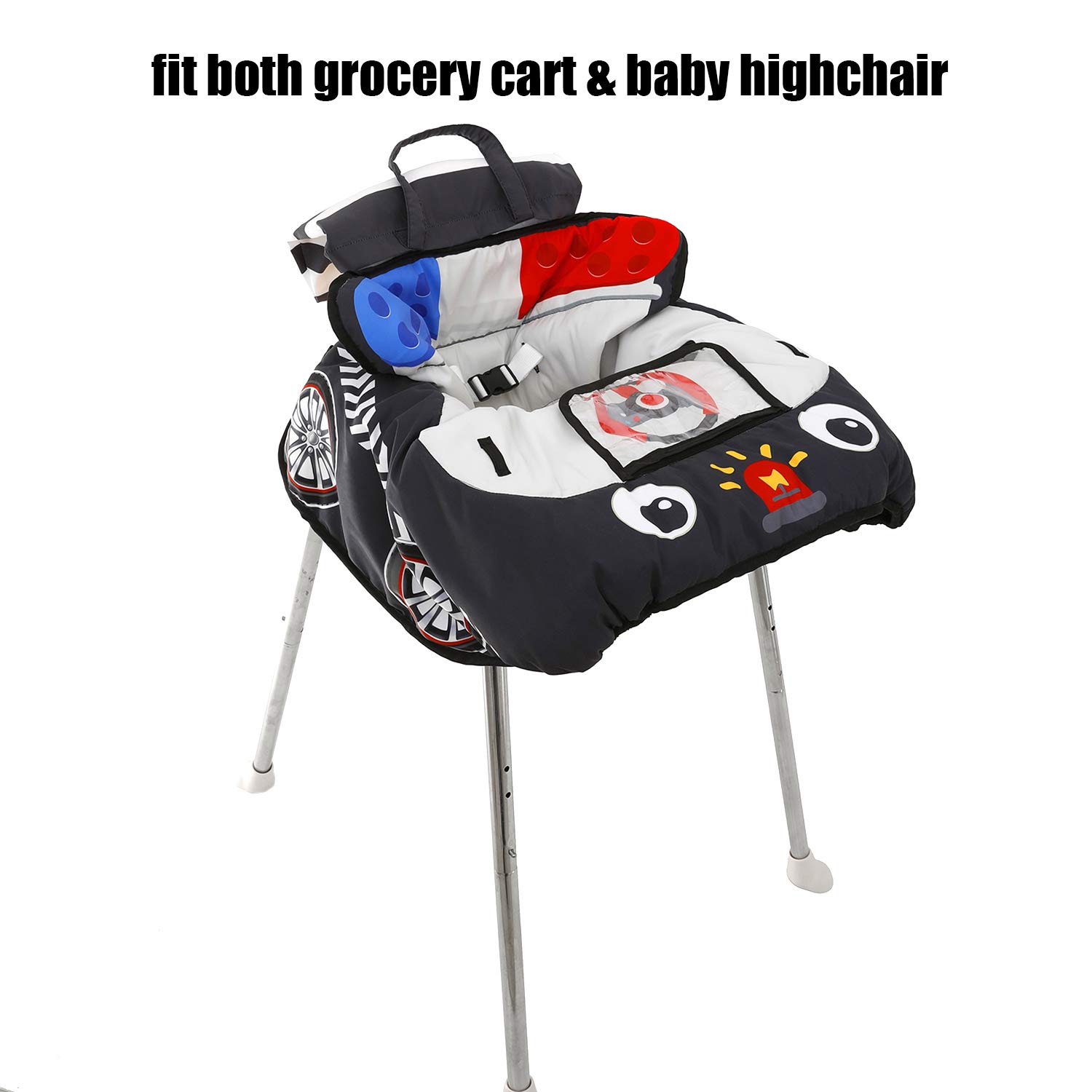 漫画風車椅子型ベビーショッピングカートカバー、2-in-1食 - Phone Accessories Baby のレビューと価格