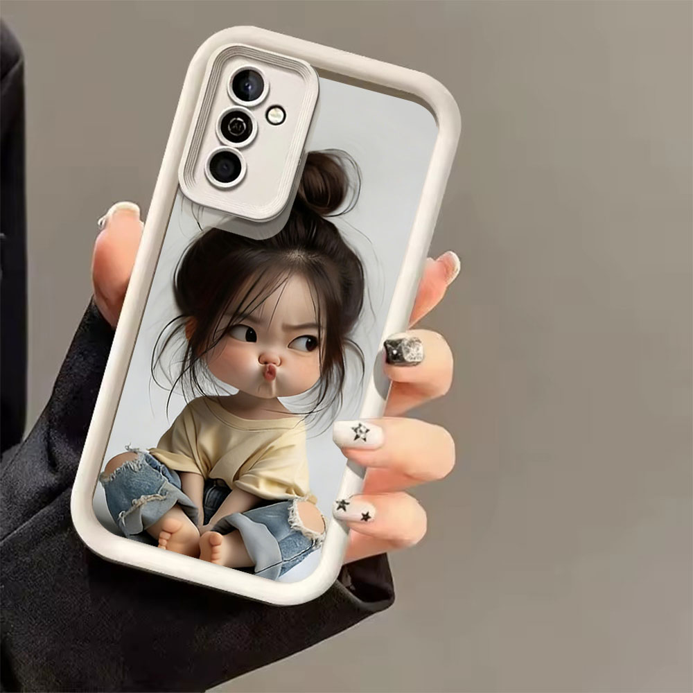 ミートボールヘッドガールシリコン耐衝撃スマホケース Sams - Phone Accessories For Girls のレビューと価格