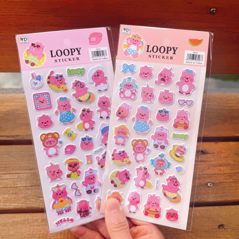 新しいポロロアニメのかわいいループ状3Dフォームステッカー、 - Phone Accessories Quotes のレビューと価格