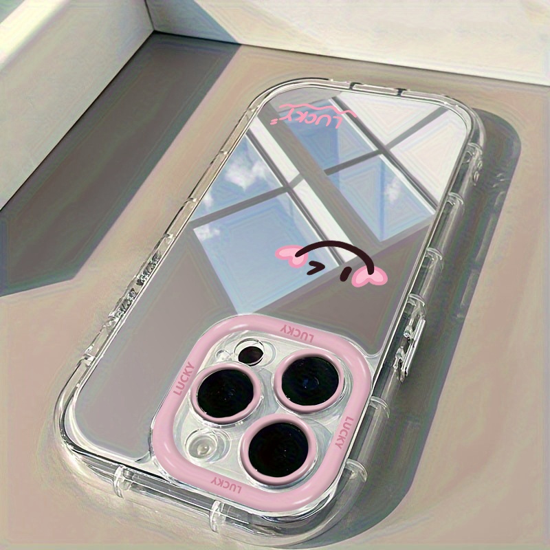 ミニマリスト・ラブ・エアクッションミラー付きスマホケース i - Phone Accessories For Girls のレビューと価格