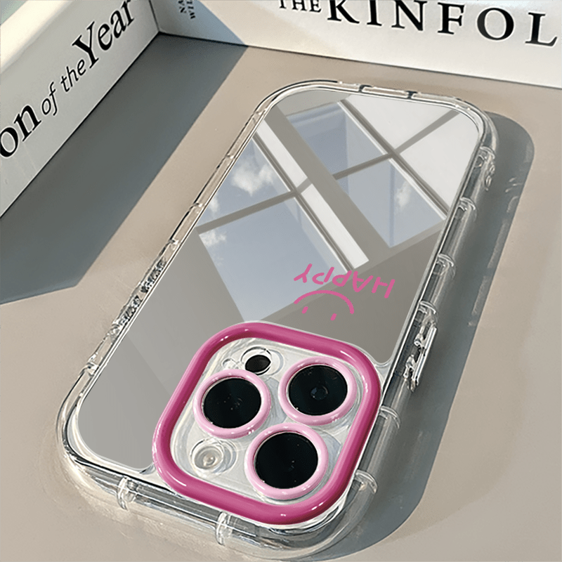 ミニマリスト・ラブ・エアクッションミラー付きスマホケース i - Phone Accessories For Girls のレビューと価格