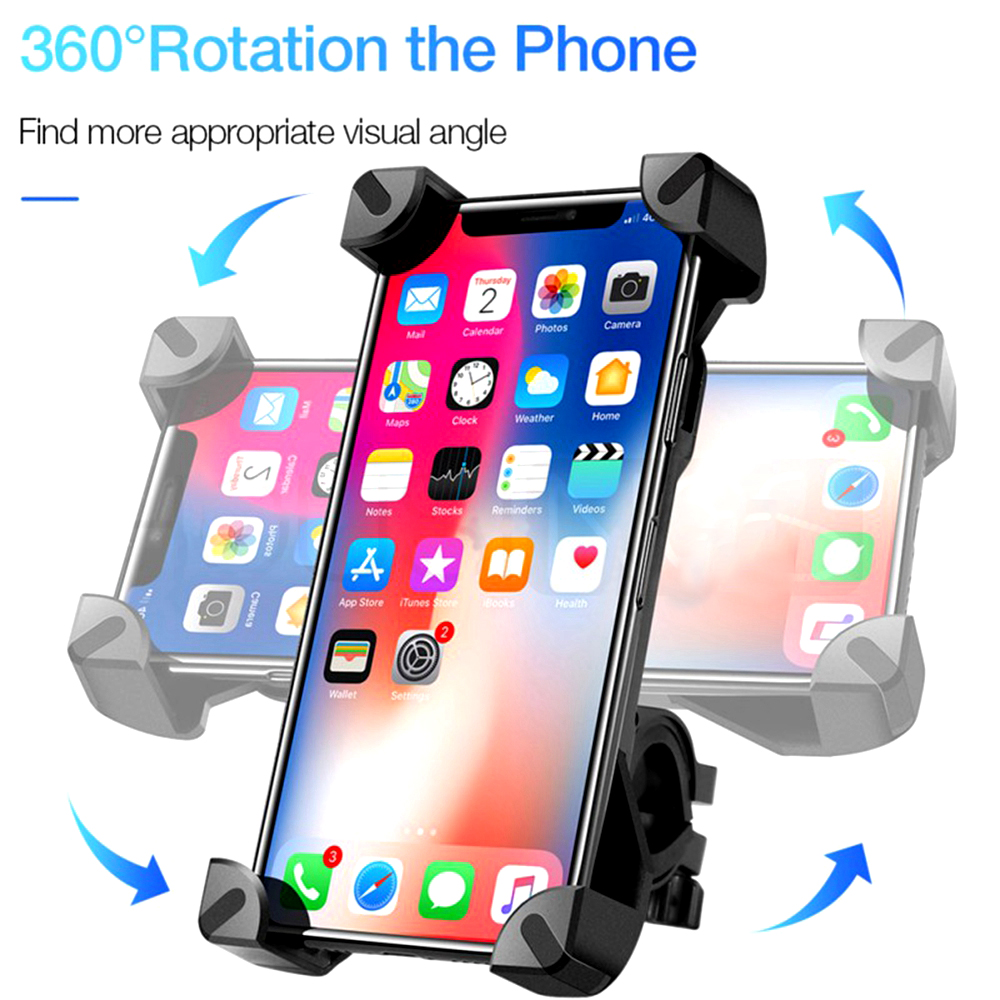 ユニバーサルバイク用携帯電話ホルダー 360度回転式 バイク - Phone Zone Accessories のレビューと価格