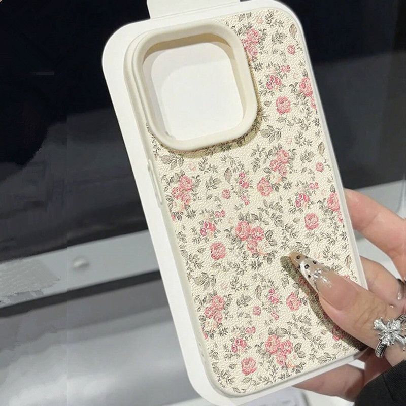 愛らしい女の子の花柄ホワイトクラシックソフトフォンケース i - Phone Accessories For Girls のレビューと価格