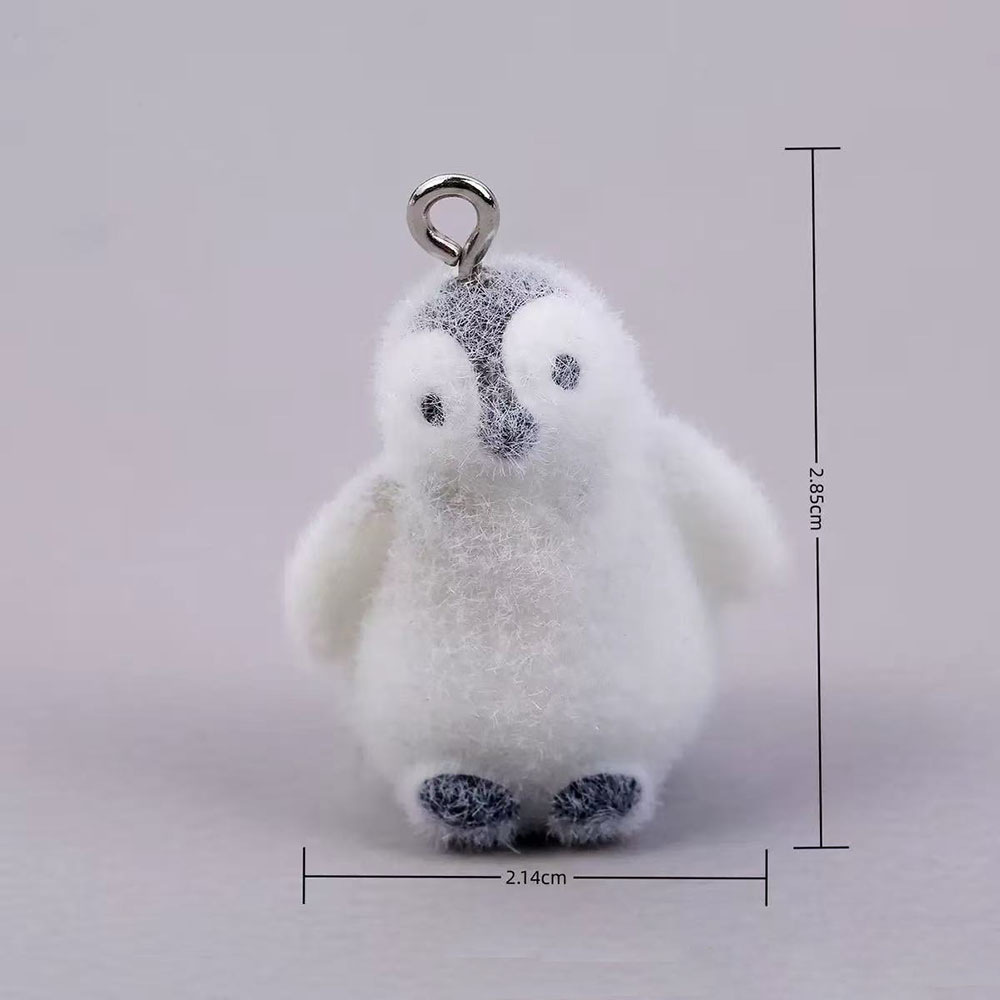 5個入り フロッキング加工 小さなペンギン レジンチャーム  - Phone Accessories Jewelry のレビューと価格