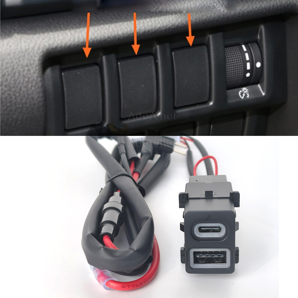 改造車用USB QC3.0 Type-C PDソケット電話充 - Phone Accessories Types のレビューと価格