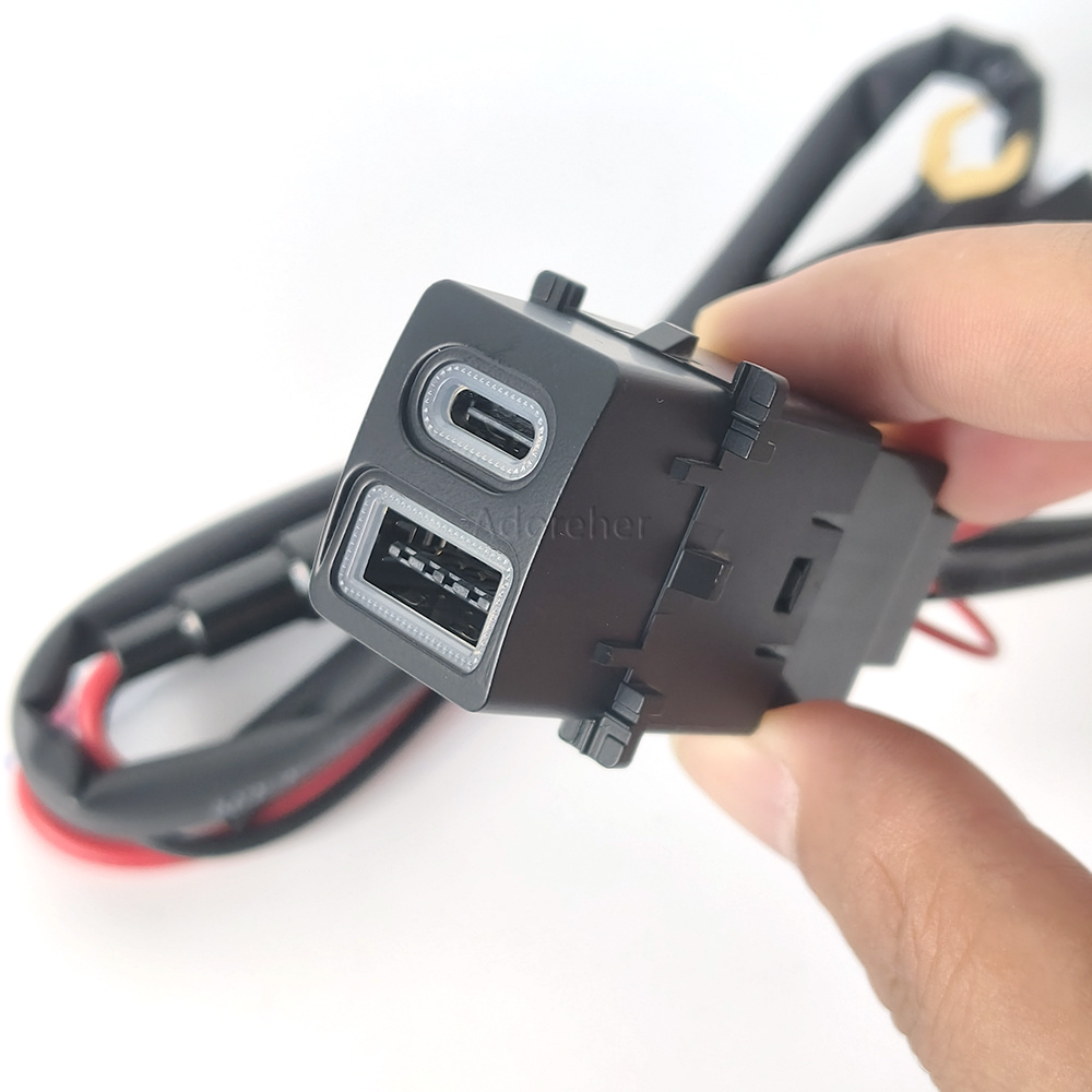 改造車用USB QC3.0 Type-C PDソケット電話充 - Phone Accessories Types のレビューと価格