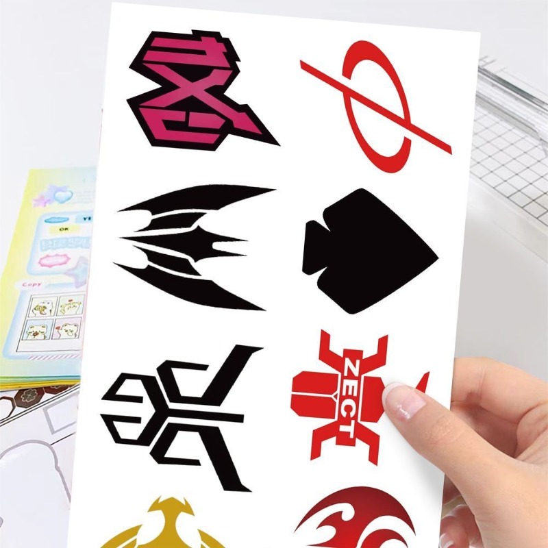 60 枚の仮面ライダーロゴステッカークリエイティブデカール防 - Phone Accessories Quotes のレビューと価格