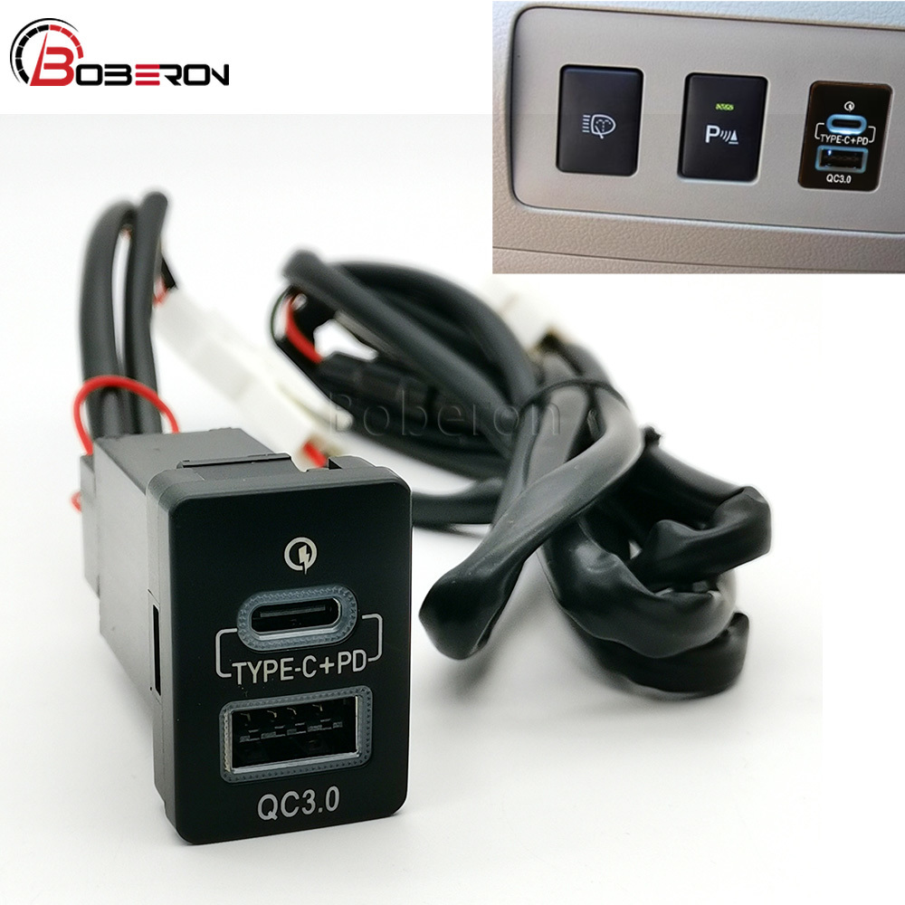 ブルーLED QC3.0 USBカーデュアルチャージャー タ - Phone Accessories Types のレビューと価格